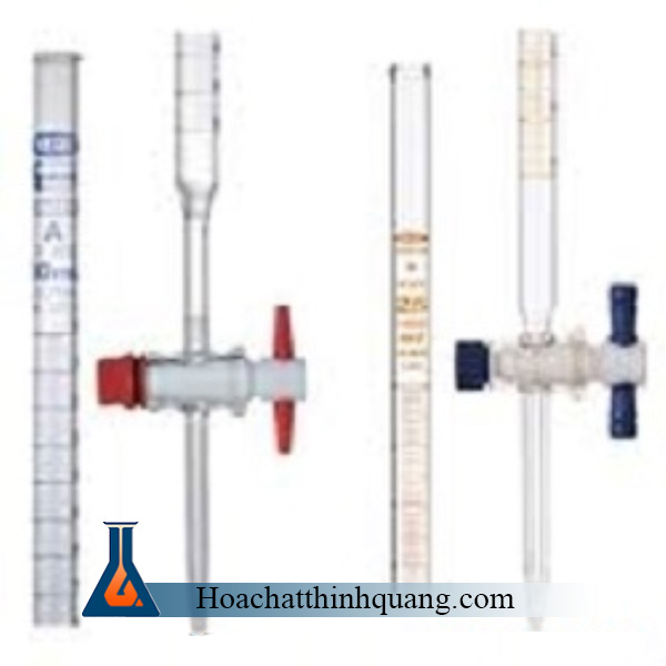 Buret không bạc khóa thủy tinh